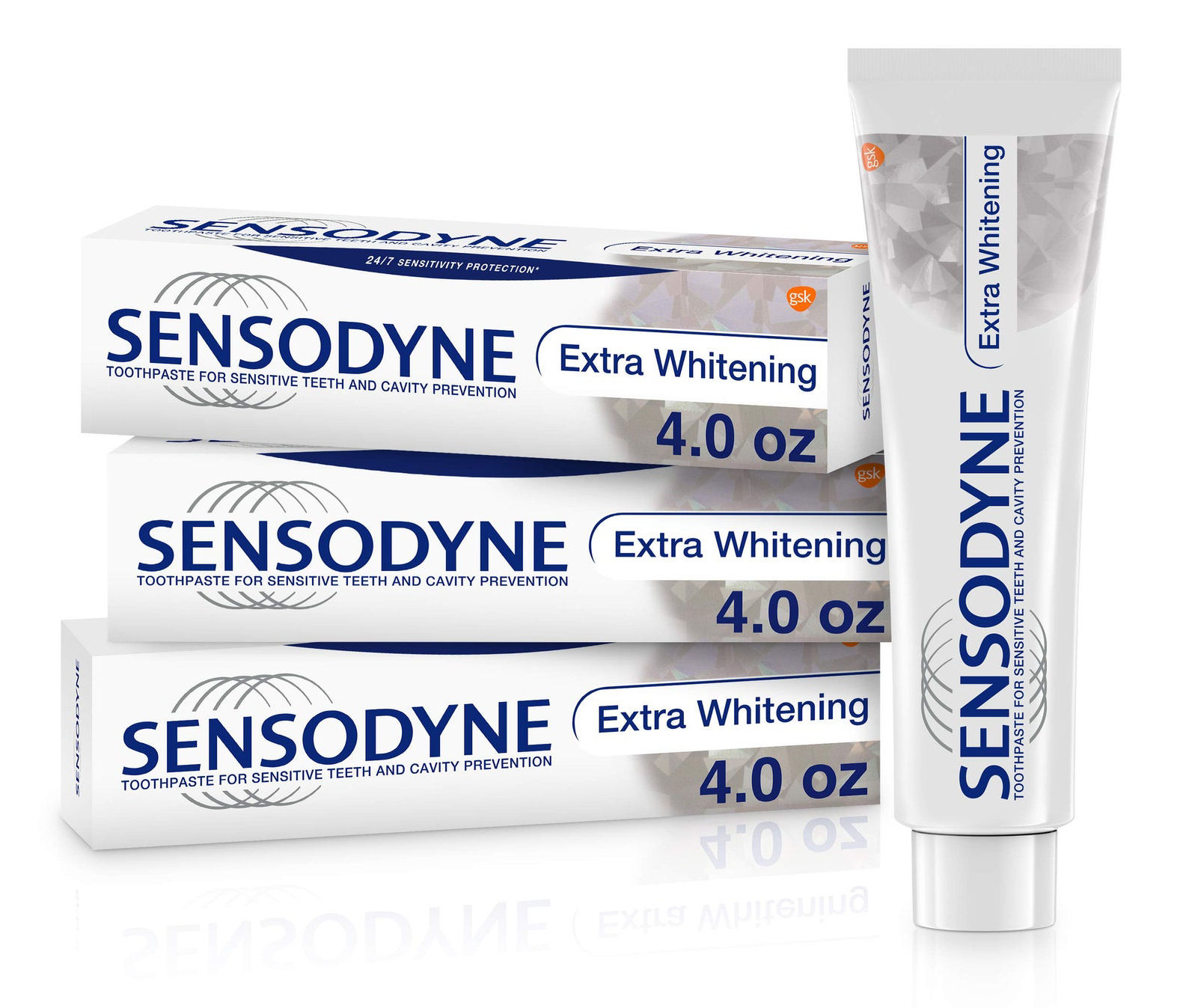 Sensodyne Extra Whitening Toothpaste Carbamide Peroxide Whitener